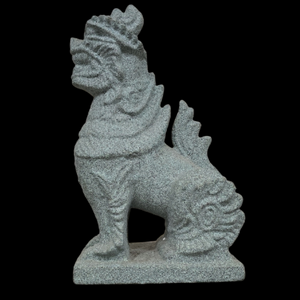 1965 Arnels Ceramic Green Foo Dog Figurine Statue